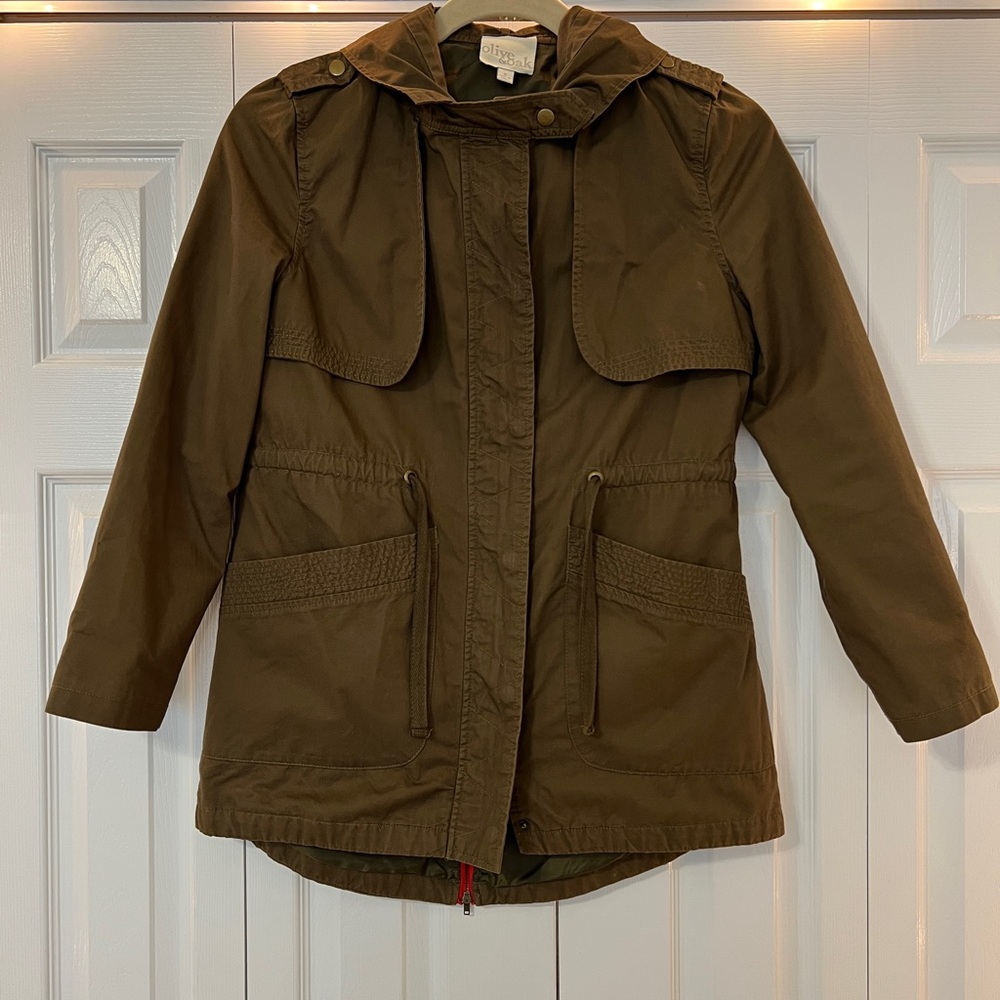 Olive & Oak Dark Olive Utility Jacket